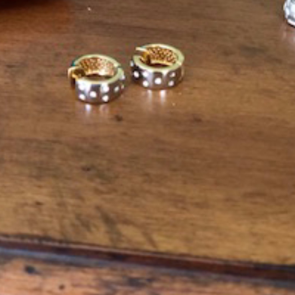 gold and silver earrings